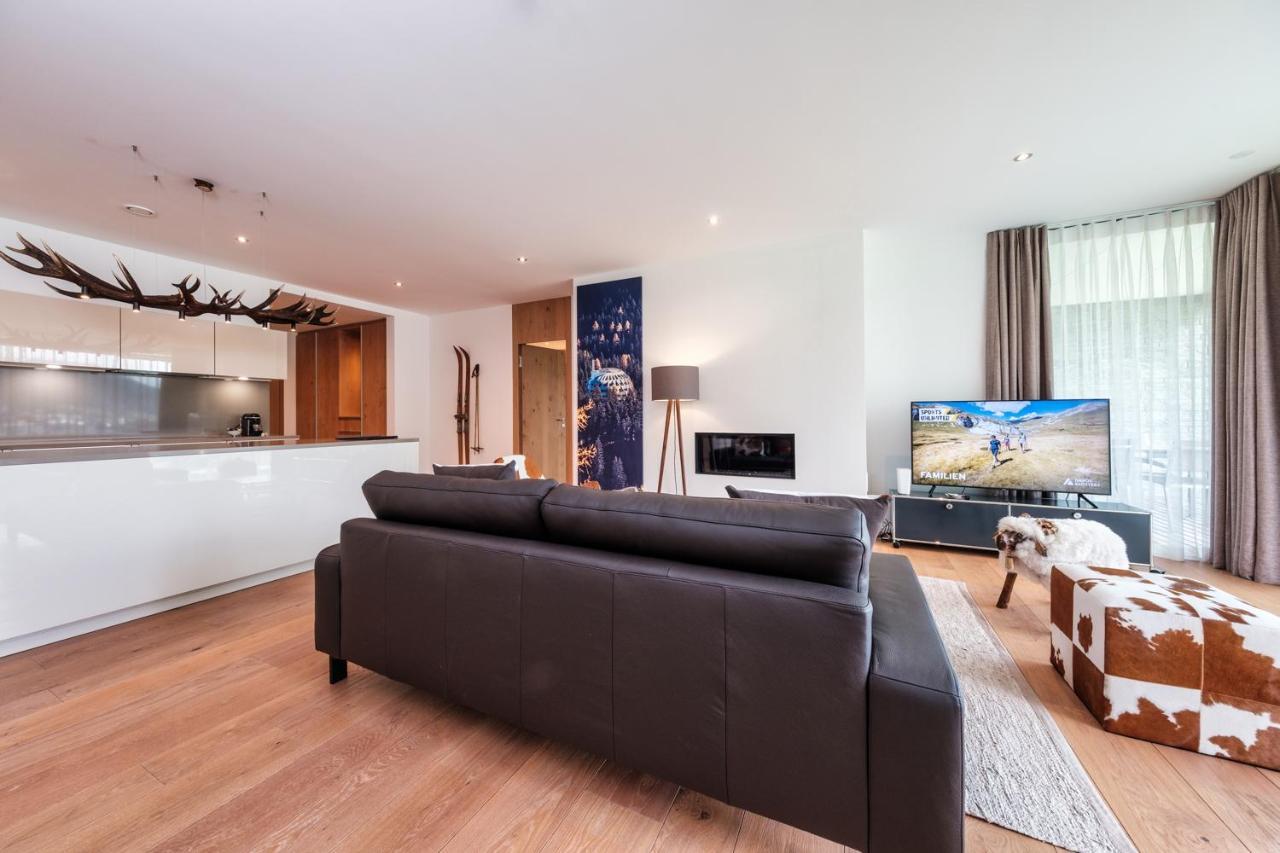 Luxury Panorama Apartment With Alpengold Spa Access 다보스 외부 사진
