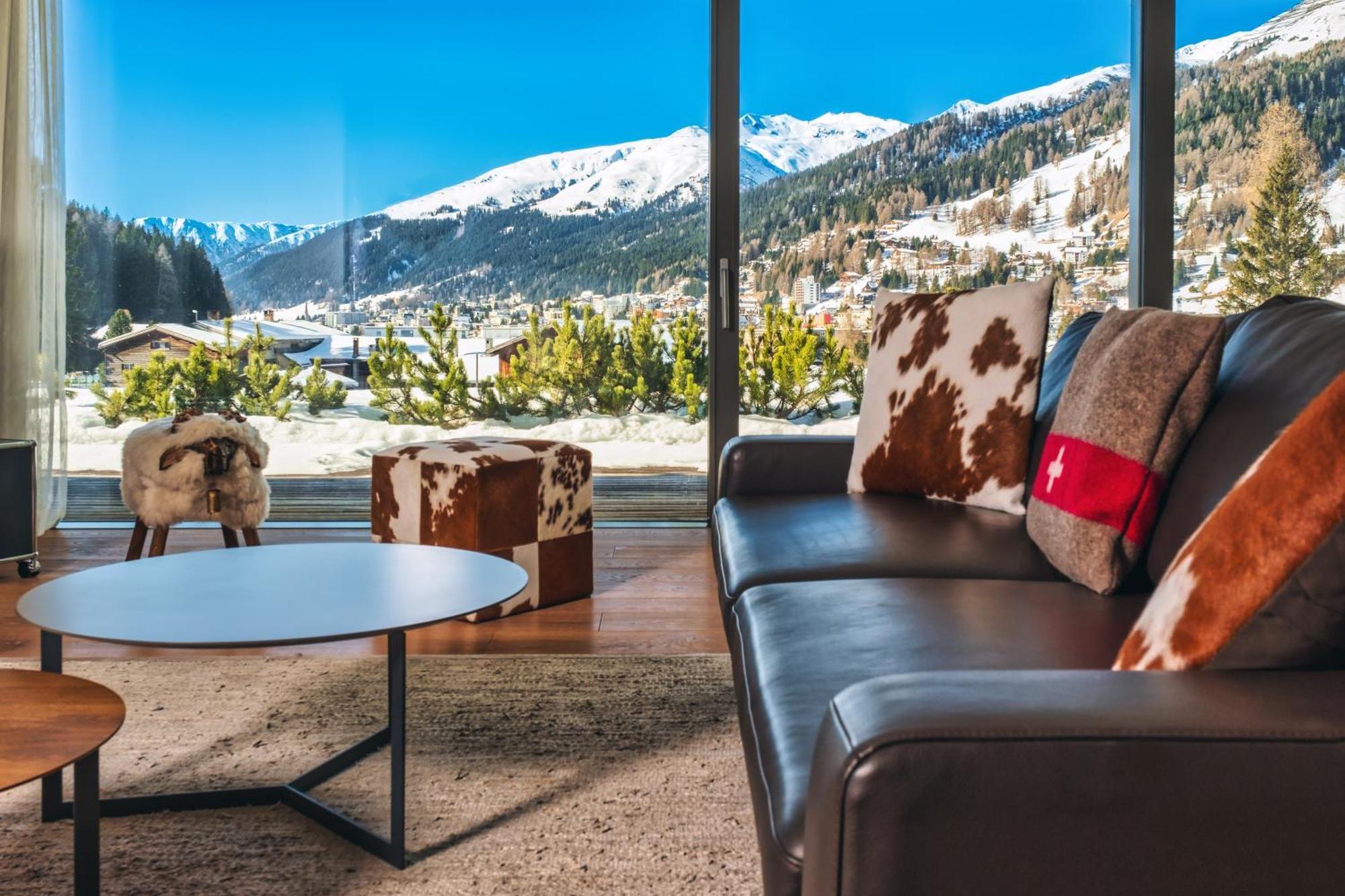 Luxury Panorama Apartment With Alpengold Spa Access 다보스 외부 사진
